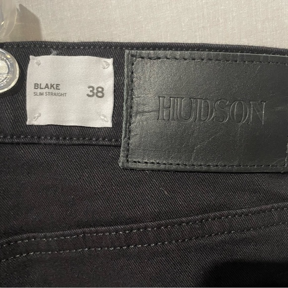 Mens Hudson’s jeans. Size 33. Slim straight black jeans - Picture 6 of 7